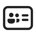 Contact Card Group SVG Icon
